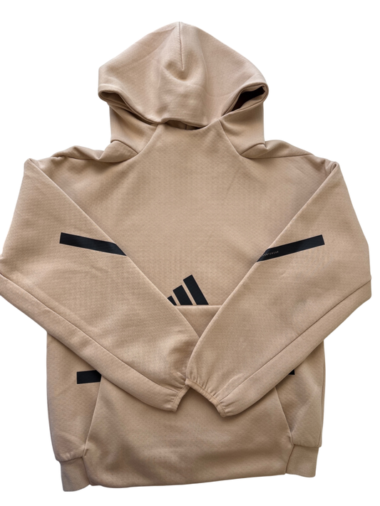 Adidas Sweatshirt - Tan Hoodie | size M