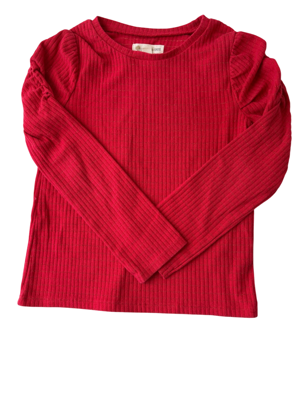 Tucker + Tate Long Sleeve T-Shirt - Red Gold Stripe | size 4T