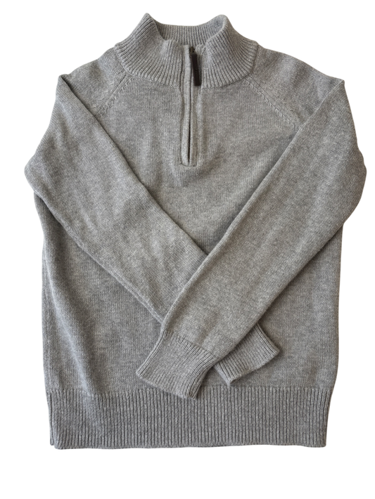 Crewcuts Sweater - Gray 1/4 Zip | size 4T/5T