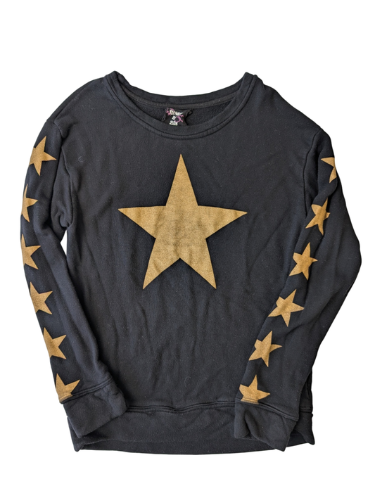 Flowers by Zoe Sweatshirt - Black Gold Star | size M