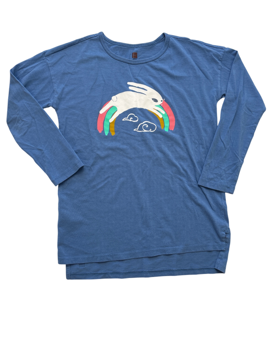Tea Long Sleeve T-Shirt - Blue Bunny | size 10