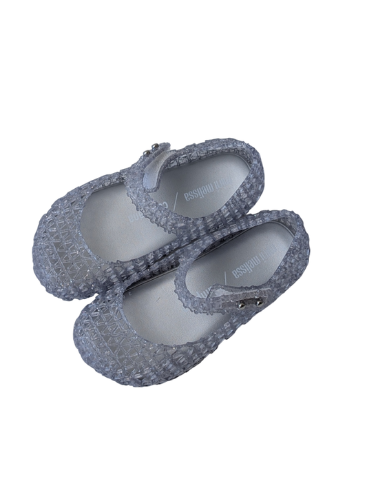 Mini Melissa Shoes - Silver Campana Jelly | size shoe - 8