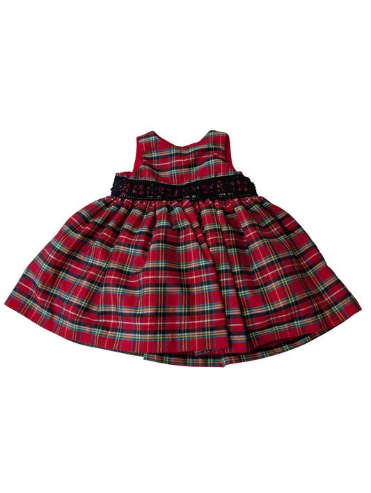 Pippa & Julie Dress - Red Plaid w/ bloomers | size 3 Months