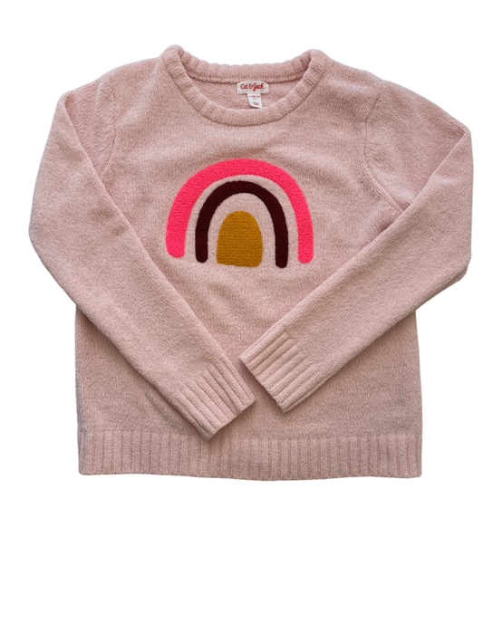 Cat & Jack Sweater - Pink Rainbow | size 10/12