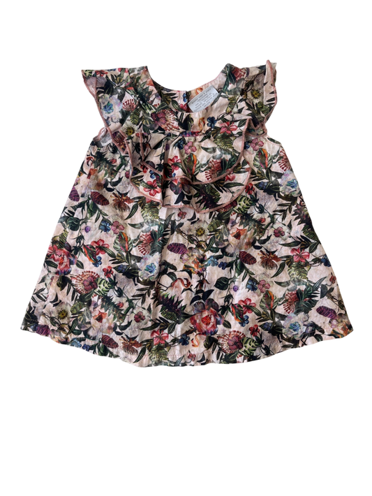 Cosi Come Dress - Multicolor Made in Italy 100% Cotton | size 12 Months