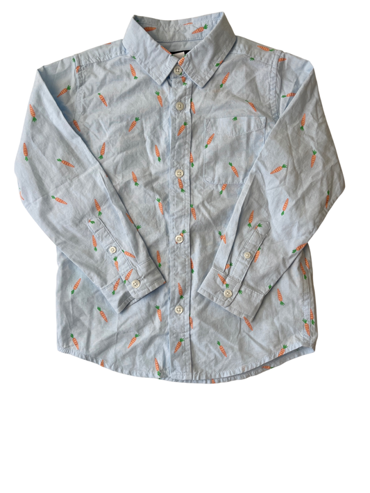 The Children's Place Long Sleeve T-Shirt - Blue - Carrots | size 5T