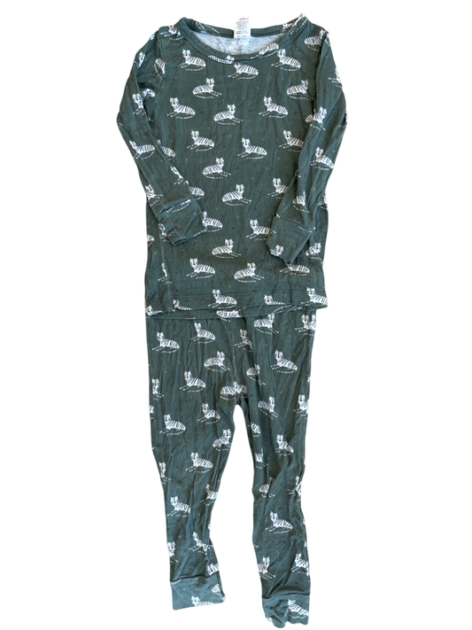 Larkspur 2 Piece Ensemble - Green Tigers | size 2T