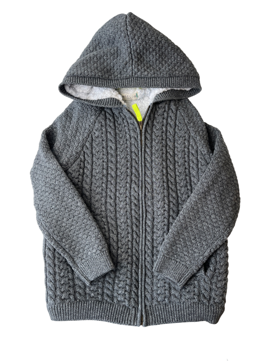 EGG New York Jacket - Grey Sherpa Lined | size 10