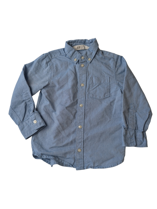 H&M Shirt - Blue Chambray | size 4T
