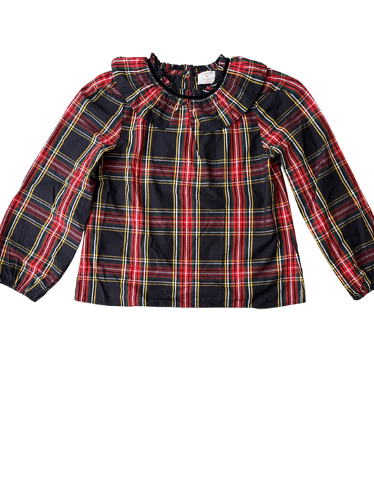 Crewcuts Blouse - Black Plaid | size 10-11