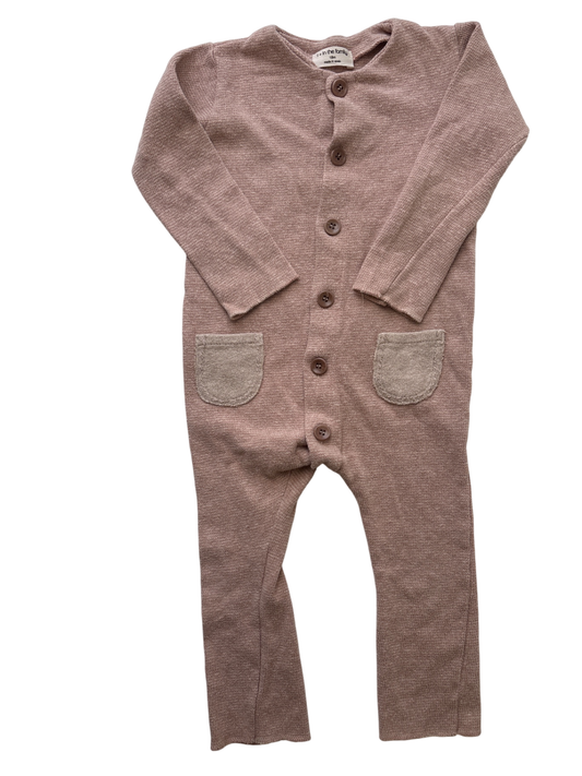 1+ in the family Jumper - Pink Knit Button Down | size 18 Months