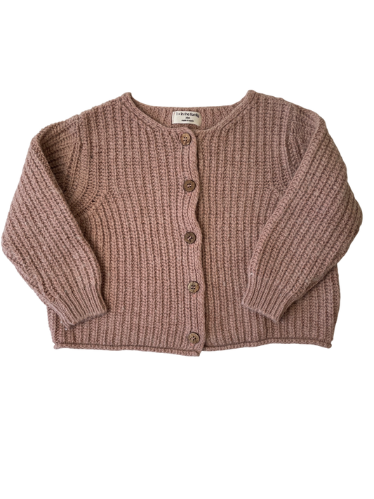 1+ in the family Sweater - Pink Knit Cardigan | size 2T/3T