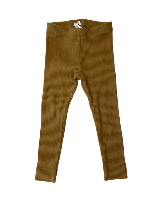 Jamie Kay Leggings - Yellow Ribbed | size 3T