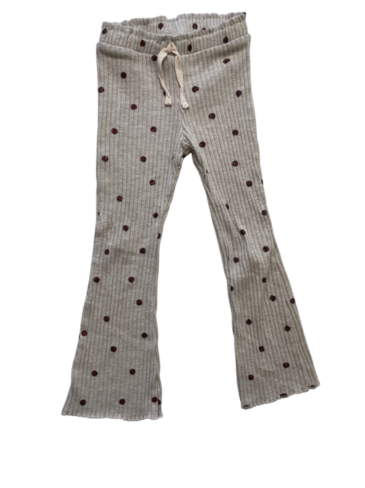 Zara Leggings - Beige Polka Dot | size 5T