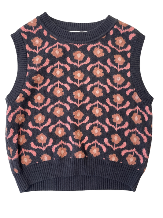 H&M Sweater - Charcoal Knit Vest | size 3T/4T