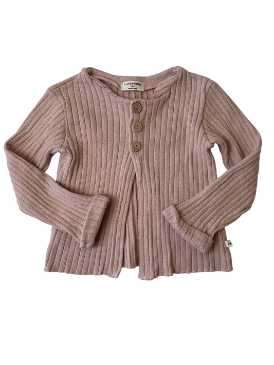 1+ in the family Sweater - Pink Ribbed | size 2T - 3T