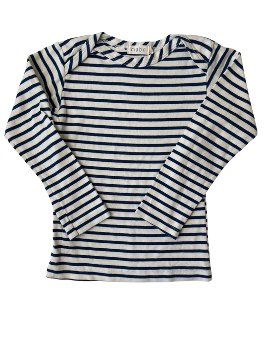 Mabo Shirt - Navy/White stripes Striped | size 4T/5T