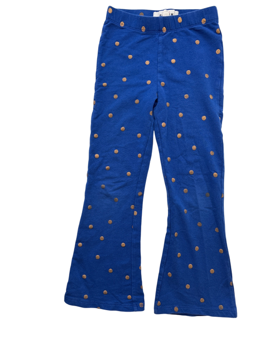 Mini Boden Leggings - Blue Flare with Polka Dots | size 4T/5T