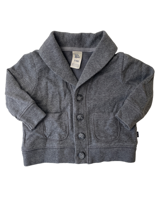 Oshkosh B'Gosh Sweater - Gray Cardigan | size 3 - 6 Months