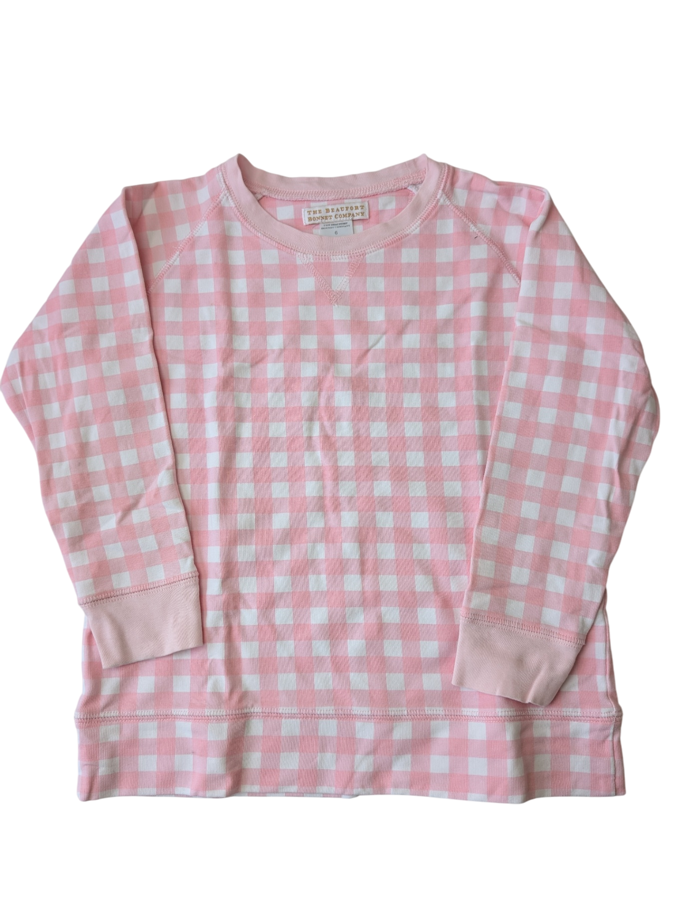 Beaufort Bonnet Longsleeve Shirt - Pink Gingham | size 6