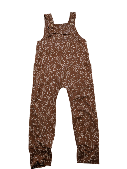 Woodmouse & Thistle Jumpsuit - Brown Floral | size 5/6
