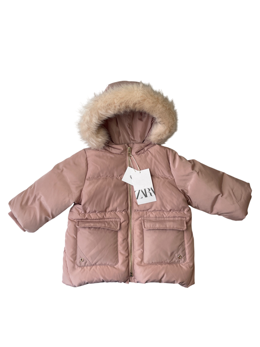 Zara Coast - Pink Puffer | size 9 - 12 Months