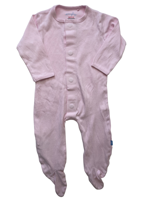 Magnetic Me Onesie - Pink Solid | size 6 - 9 Months