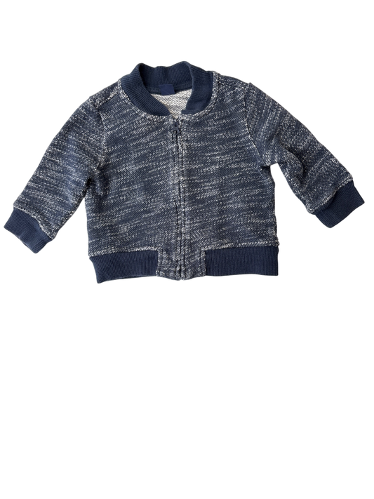 BabyGap Sweater - Blue Zip Up Cardigan | size 6 - 12 Months