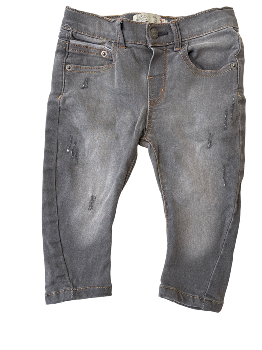 Zara Jeans - Gray Distressed | size 9 - 12 Months
