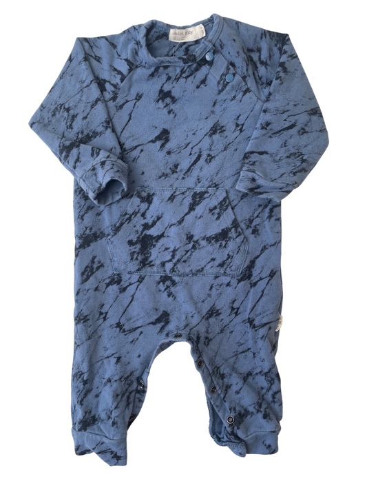 Miles Baby Jumper - Blue Pocket Front | size 9 Months