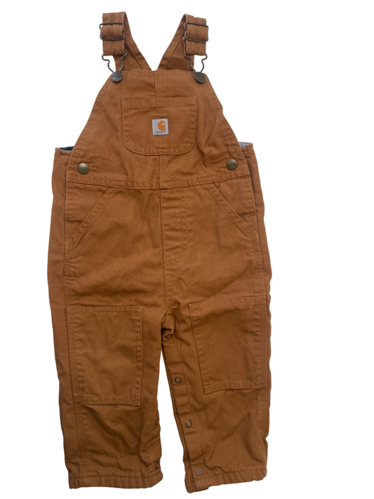 Carhartt Overalls - Brown Fleece lined | size 18 Months