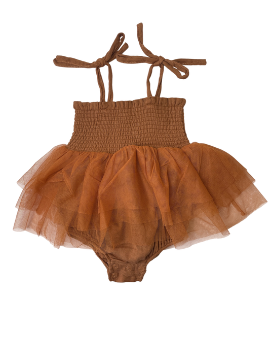 Angel Dear Bubble - Brown Muslin Ballerina Tutu | size 0 - 3 Months