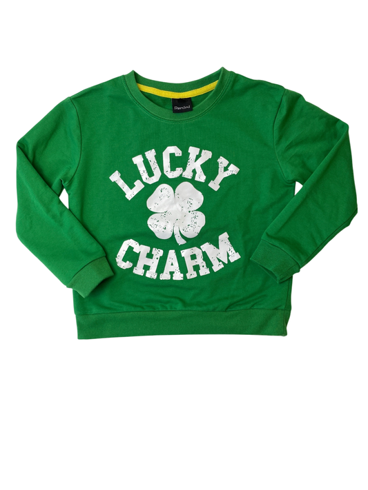 Remimi Sweatshirt - Green St. Patrick's Graphic | size 6/7