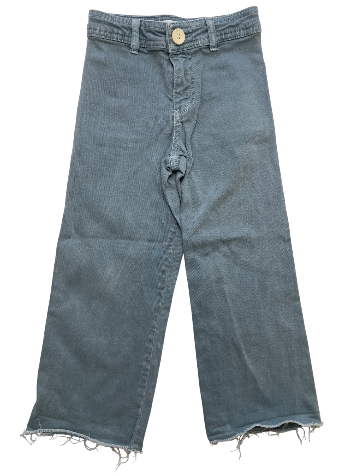 Zara Jeans - Blue Wide Leg Raw Hem | size 5T/6T