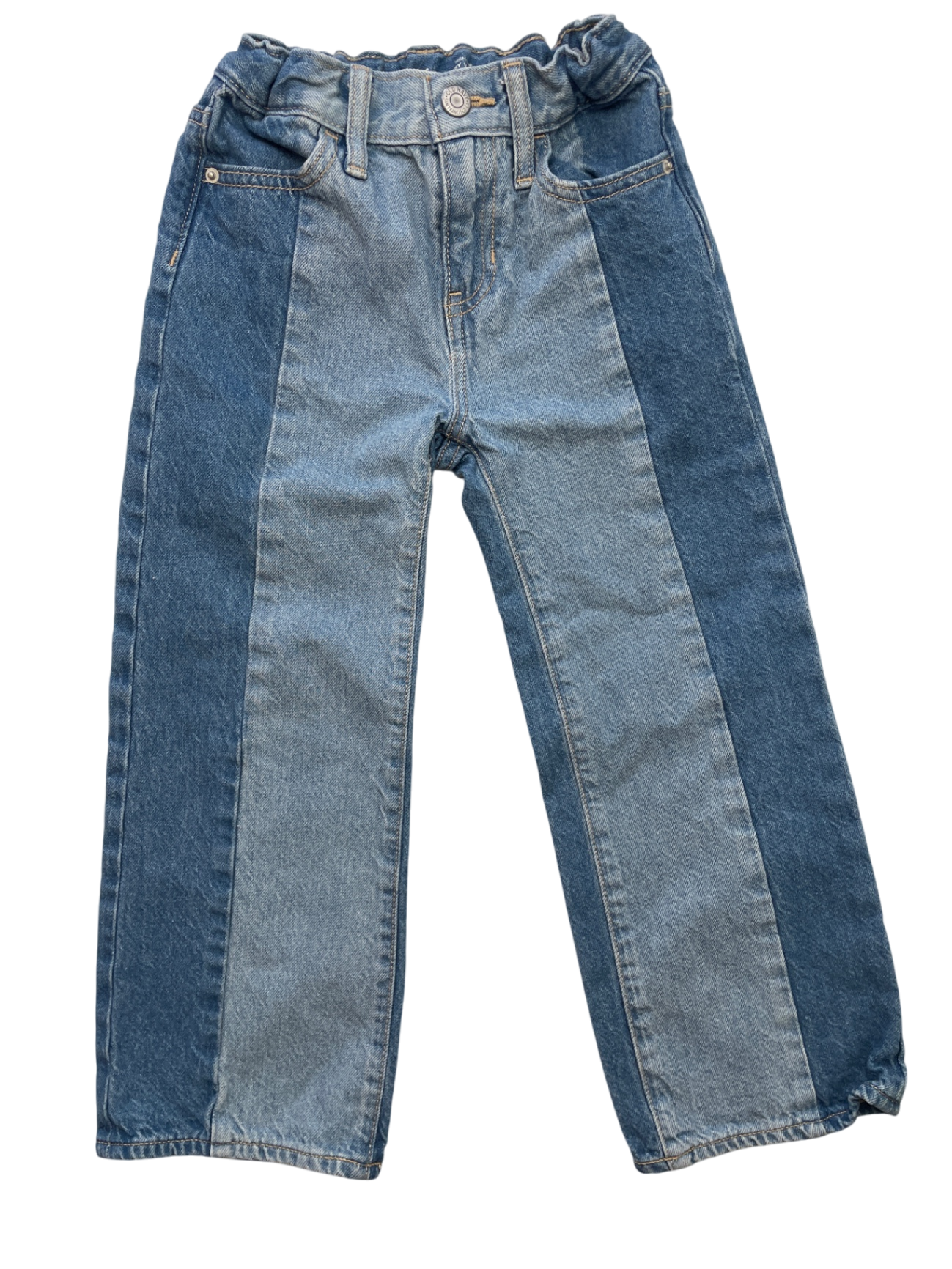 Old Navy Jeans - Blue Two Tone Baggy Wide Leg | size 6