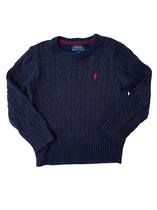 Polo Ralph Lauren Sweater - Navy Blue Knit Crewneck | size 5T