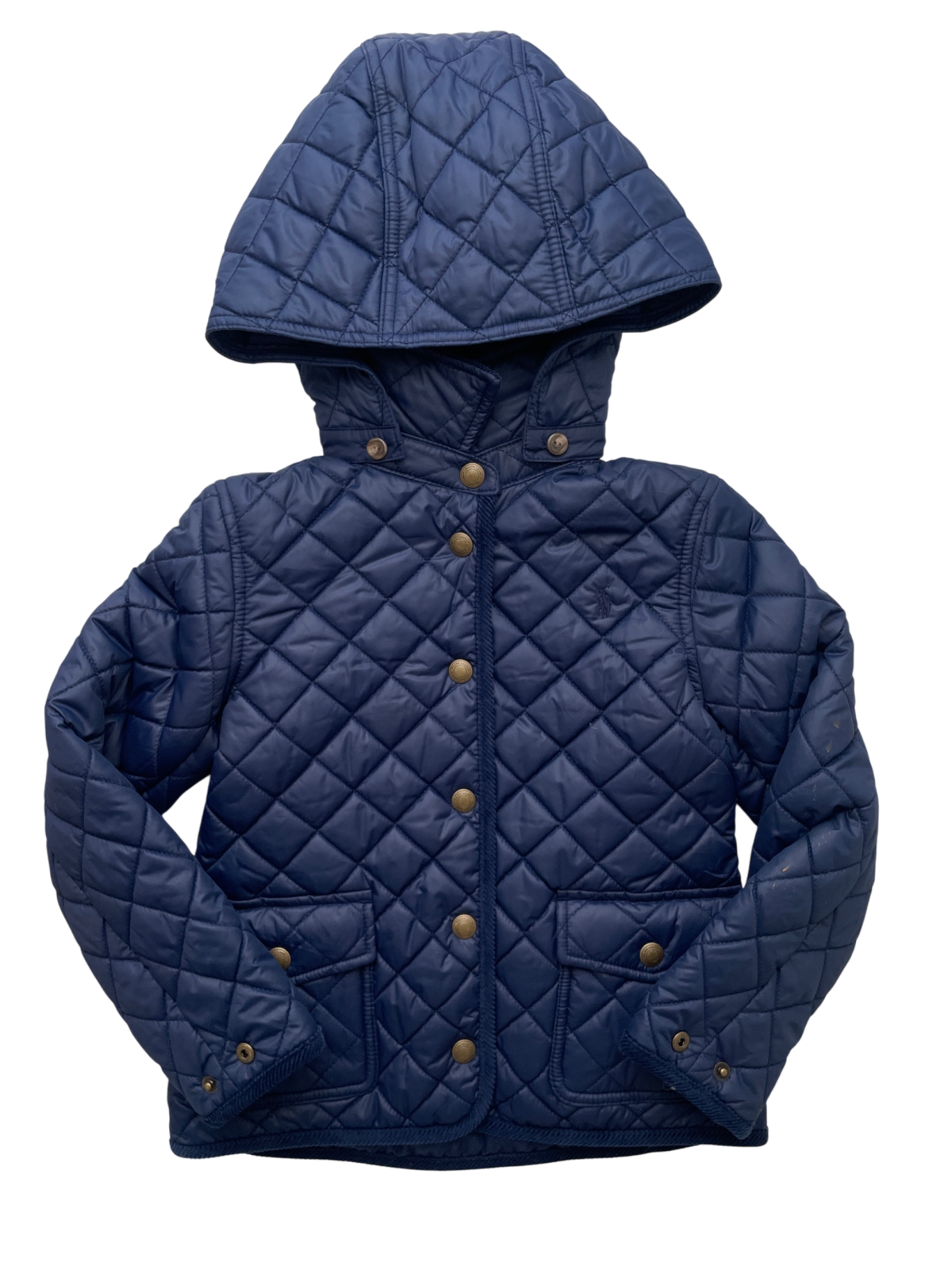 Polo Ralph Lauren Jacket/Coat - Navy Blue Quilted Puffer | size 6