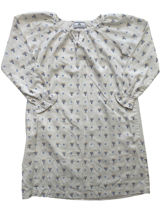Petite Plume Pajamas - White Hanukkah Nightgown | size 6