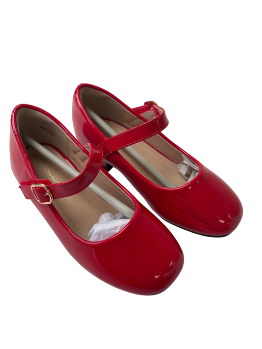 Panda NInja Shoes - Red Patent Leather Mary Jane | size 11