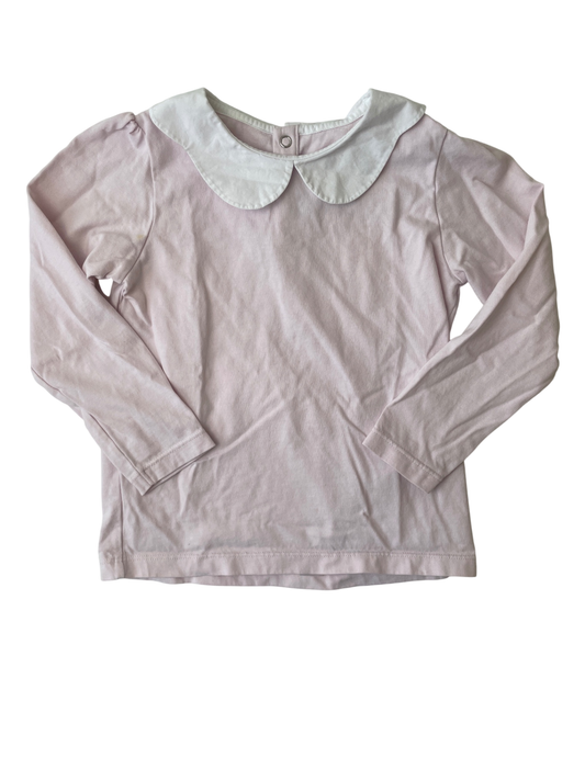 Jacadi Shirt - Pink Peter Pan Collar | size 4T
