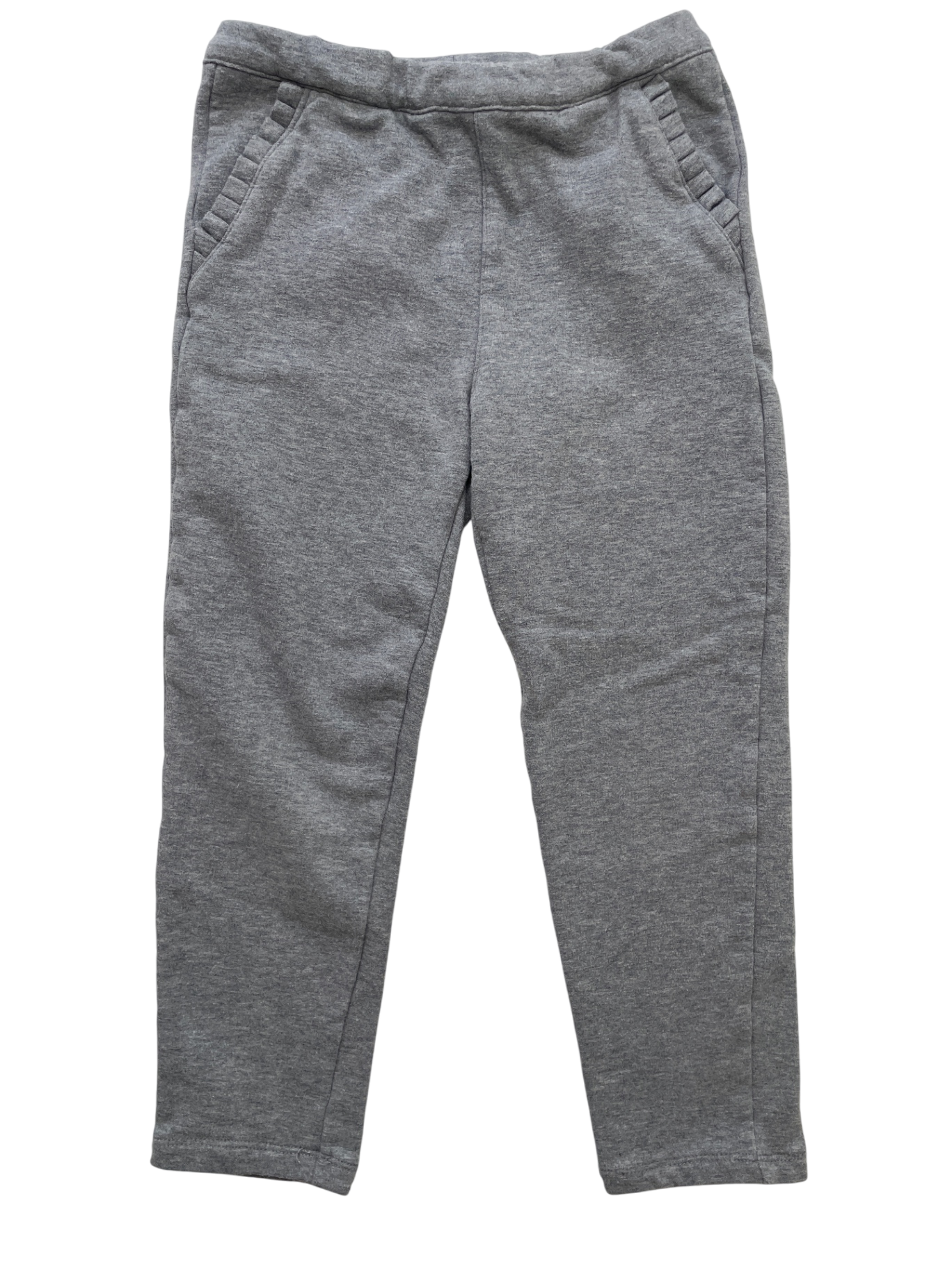 Jacadi Leggings - Gray Fleece + Pockets | size 5T