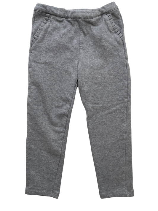 Jacadi Leggings - Gray Fleece + Pockets | size 5T