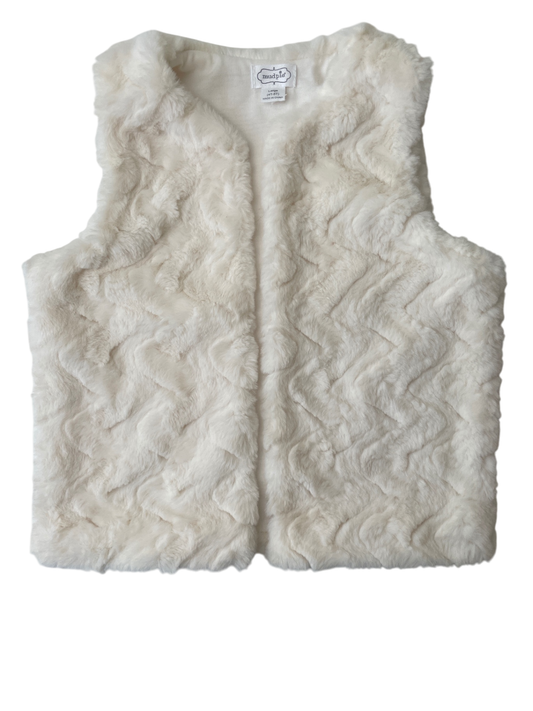 Mudpie Vest - White Faux Fur | size 4T/5T