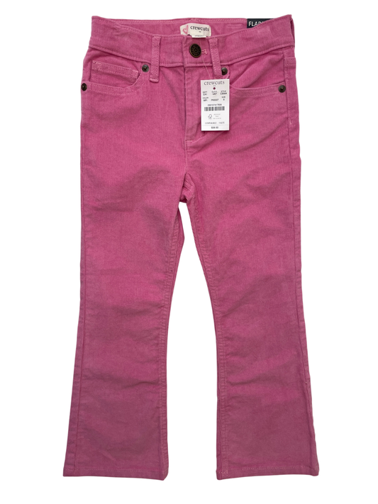 Crewcuts Pants - Pink Corduroy Flare | size 6