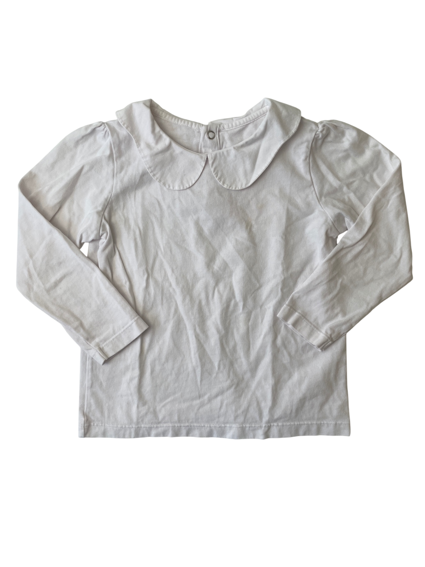 Jacadi Shirt - White Peter Pan Collar | size 4T