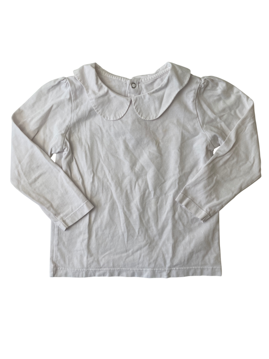 Jacadi Shirt - White Peter Pan Collar | size 4T
