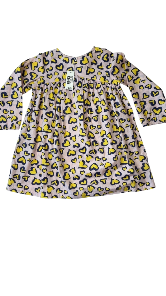 Bonton | 4T | Dress - pink - Hearts