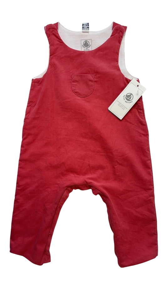 Petit Bateau | 6 Months | Jumper - Red - Corduroy