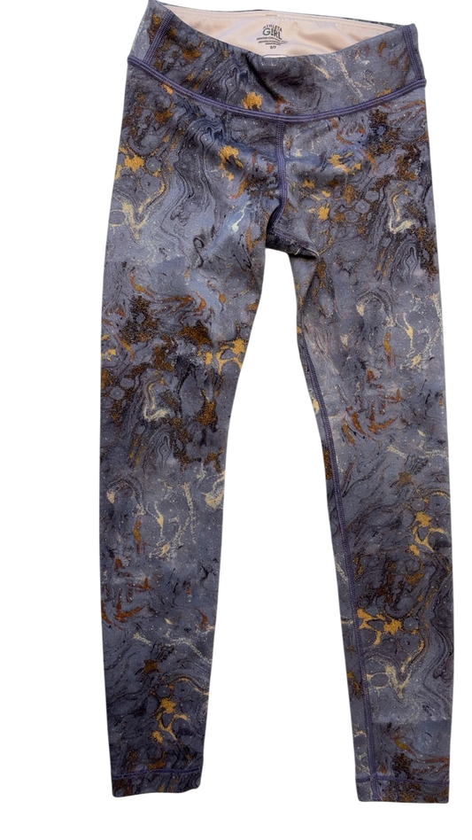 Athleta Girl Leggings - Purple Swirl Pattern | size 7