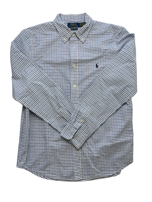 Polo Ralph Lauren Shirt - Blue Button Down Plaid | size 18/20